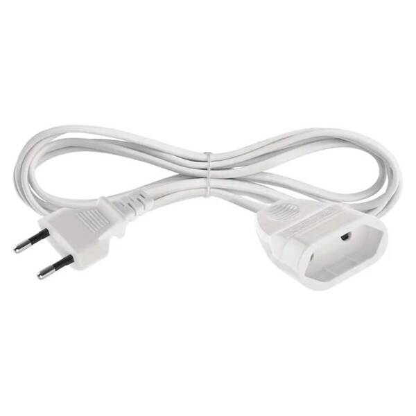 Kabel prodlužovací EMOS 1x zásuvka, 1,5m bílý


