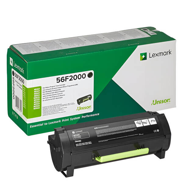 Toner Lexmark 56F2000, 6000 stran, pro MX521, 622, 522, 321, 421 černý

