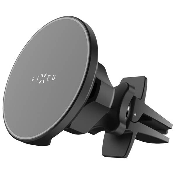 Držák na mobil FIXED MagRound s nabíjením, MagSafe, 15 W černý

