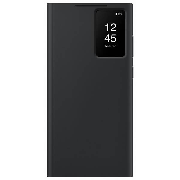 Pouzdro na mobil flipové Samsung Smart View na Galaxy S23 Ultra černé


