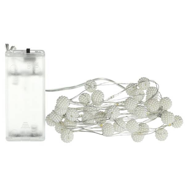 Vánoční osvětlení RETLUX RXL 489 Girlanda s perlami 20 LED, teplá bílá 


