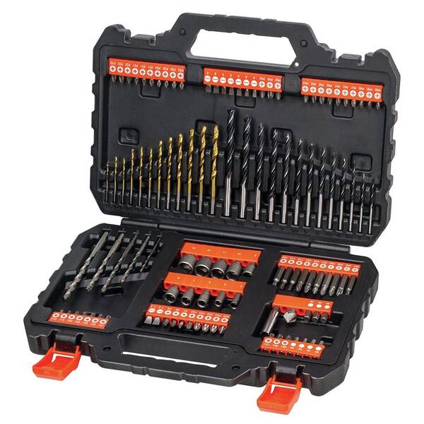 Sada vrtáků a bitů Black-Decker A7200 černé

