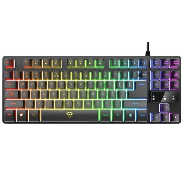 Klávesnice Trust GXT 833 Thado TKL Illuminated, CZ/SK černá

