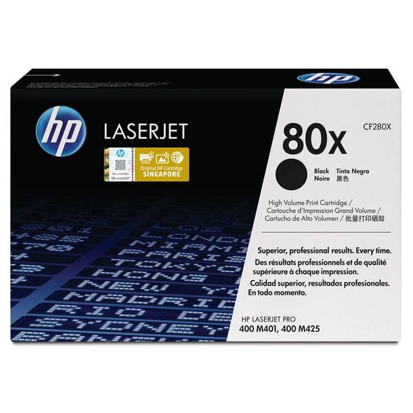 Toner HP 80X, 6 900 stran černý

