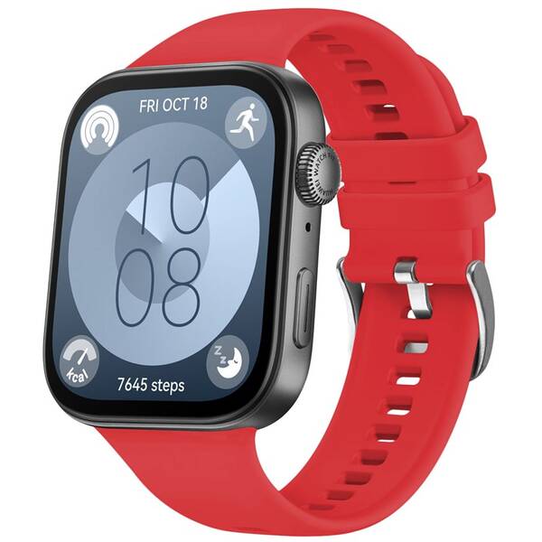 Řemínek FIXED Silicone Strap na Huawei Watch FIT 3/4/4 Pro/Fit 5/5 Pro červený

