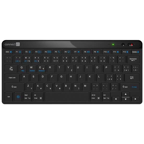 Klávesnice Connect IT KB2020, CZ + SK layout černá

