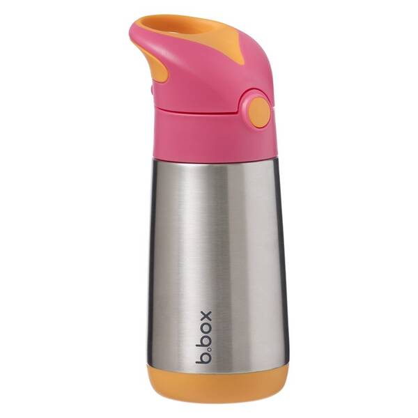 Termoska s brčkem b.box 350 ml růžová/oranžová


