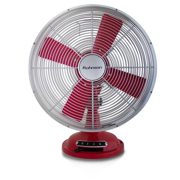 Ventilátor stolní Rohnson R-866 červený/kovový

