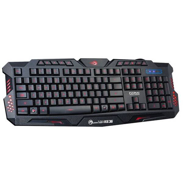 Klávesnice Marvo K636, US černá barva
