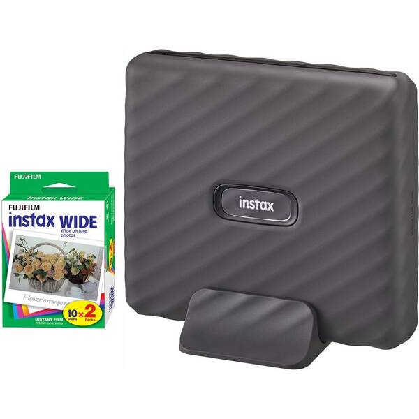 Fototiskárna Fujifilm Instax Link WIDE Dárkové balení šedá

