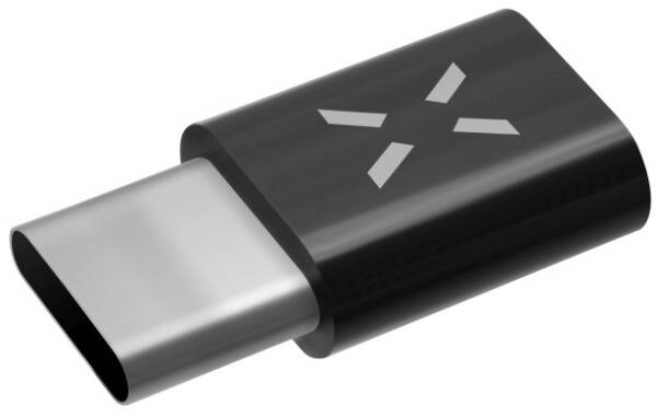 Redukce FIXED MicroUSB / USB-C černá

