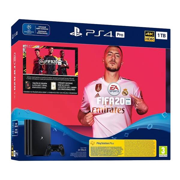 Herní konzole Sony Pro 1 TB + FIFA 20 

