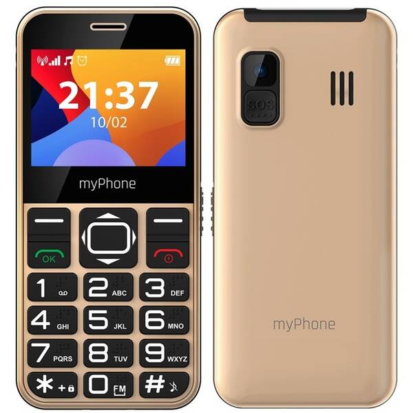 Mobilní telefon myPhone Halo 3 Senior zlatý

