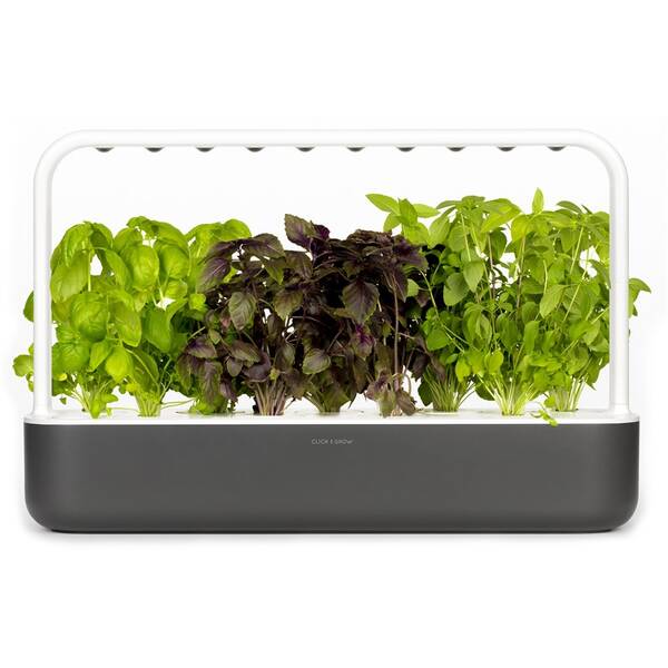 Chytrý květináč Click and Grow Smart Garden 9 šedý

