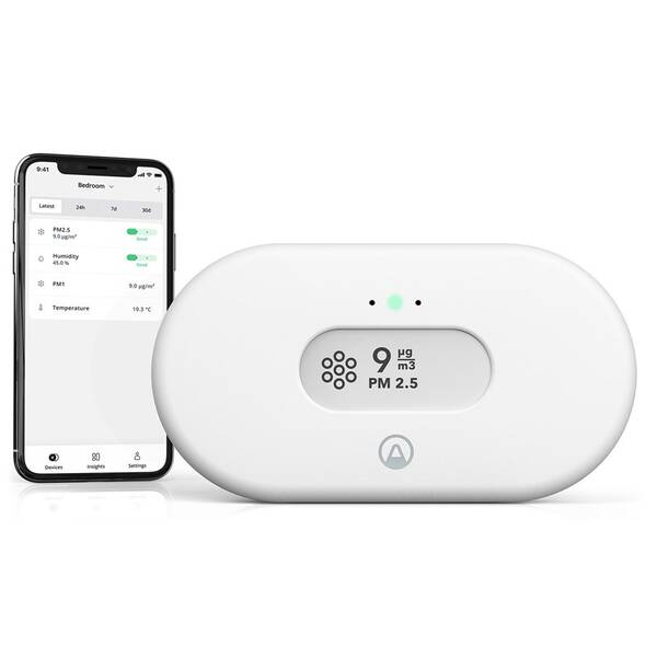 Senzor Airthings View Pollution - monitor kvality ovzduší 

