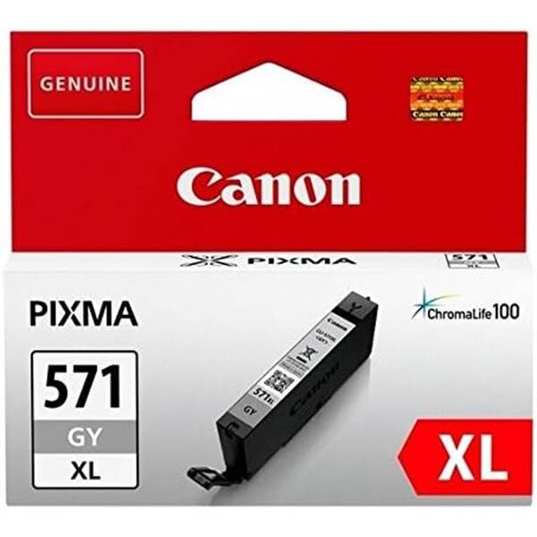 Inkoustová náplň Canon CLI-571XL, 11 ml šedá

