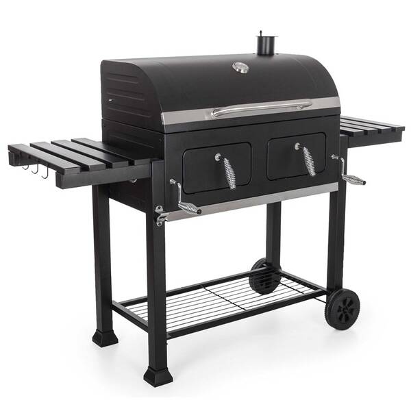 Gril zahradní na dřevěné uhlí G21 Panama BBQ černá barva
