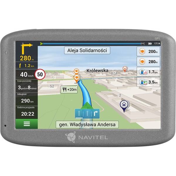 Navigační systém GPS NAVITEL E501 Lifetime šedá

