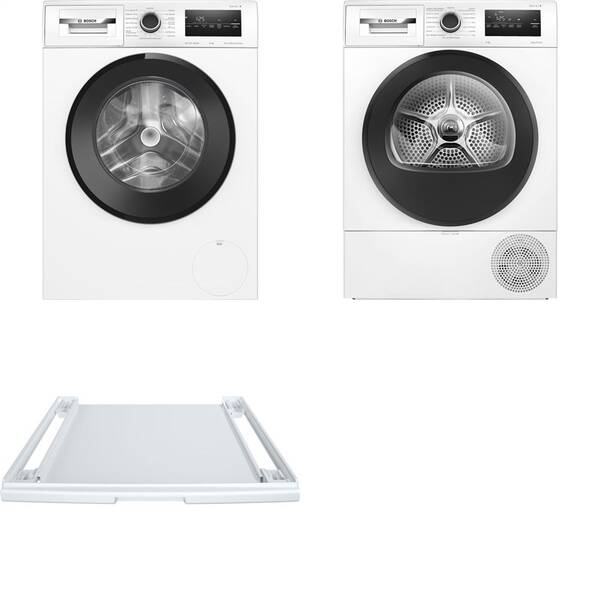 Set výrobků Bosch WAN28270CS + WTH85221CS + WTZ27400 bílý

