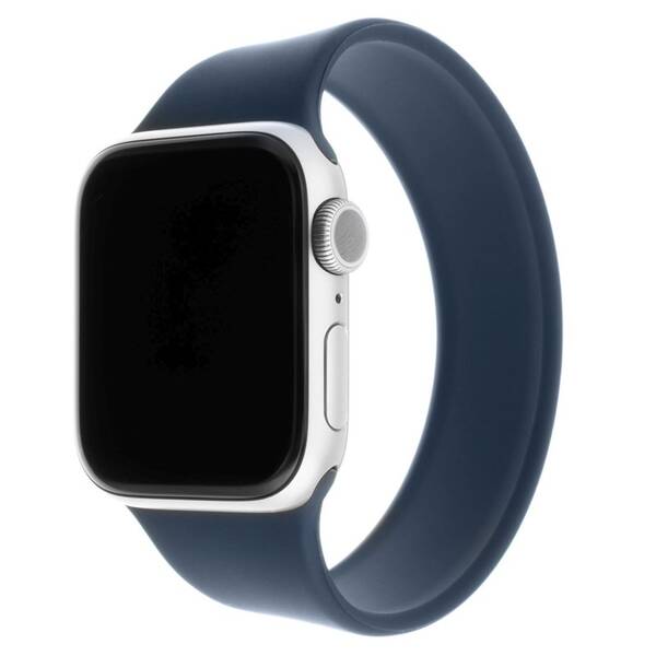 Řemínek FIXED Silicone Strap na Apple Watch 42/44/45/49 mm, velikost S modrý

