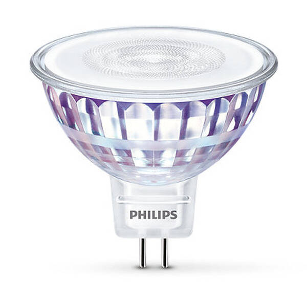 Žárovka LED Philips bodová, 7W, GU5.3, teplá bílá 

