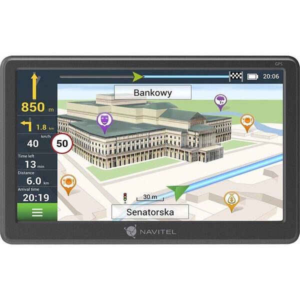 Navigační systém GPS NAVITEL E707 MAGNETIC šedá barva
