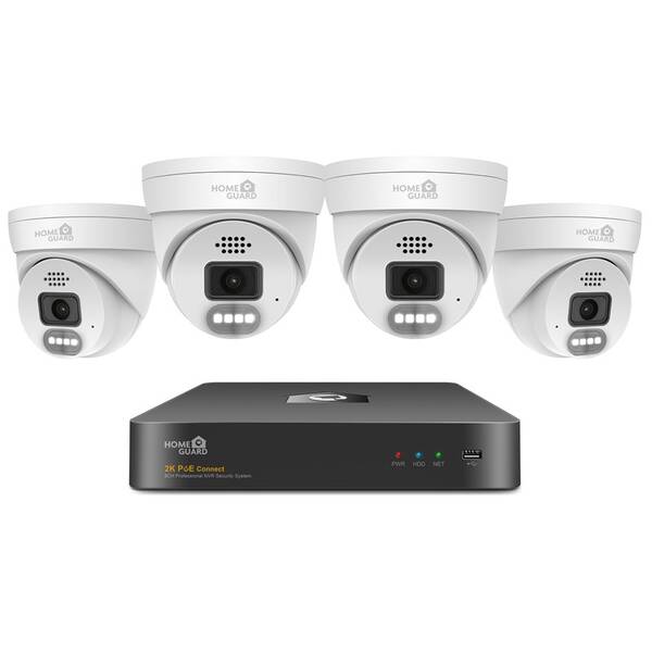 Kamerový systém iGET HOMEGUARD HGNVK84804 (NVR + 4x kamera) bílý

