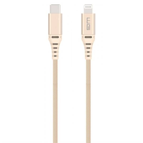 Kabel WG USB-C/Lightning, MFi, 1m zlatý


