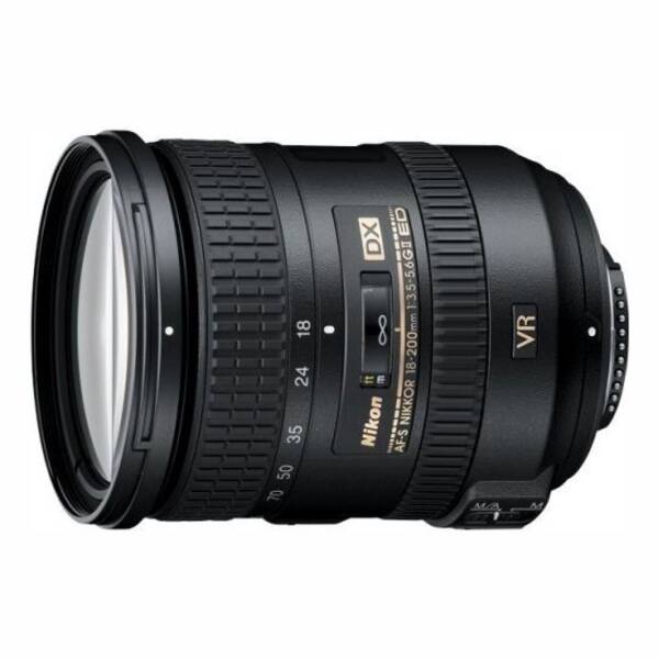 Objektiv Nikon 18-200 mm f/3.5 – 5.6G AF-S DX VR II černý

