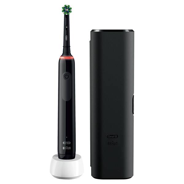 Zubní kartáček Oral-B 3500 Cross Action Black + cestovní pouzdro 

