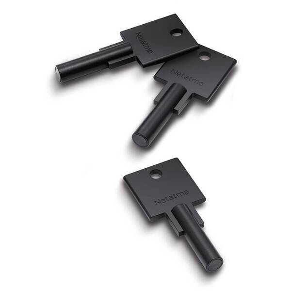 Chytrý klíč Netatmo Doorlock, set 3 klíčů černý

