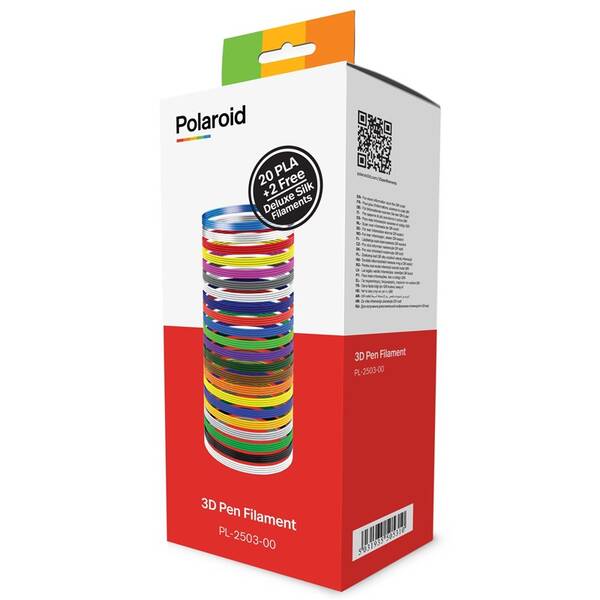 Náplň Polaroid 3D PLA - 20 Barev + 2x Deluxe Silk Zdarma 

