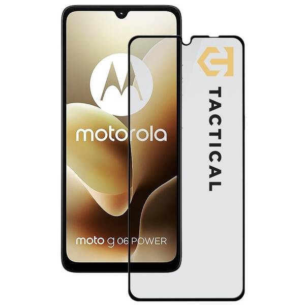 Tvrzené sklo Tactical Glass Shield 5D na Motorola Moto G06/G06 Power černé

