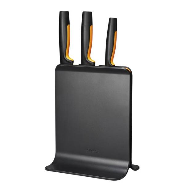 Sada kuchyňských nožů Fiskars 3 ks + blok 

