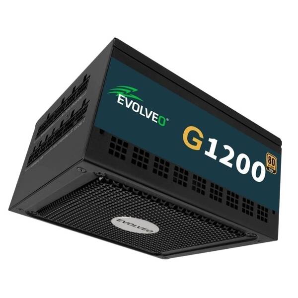 Zdroj Evolveo G1200 Black 1200W 80+ Gold, ATX 3.1 černý

