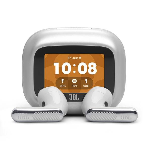 Sluchátka JBL Live Flex4 stříbrná

