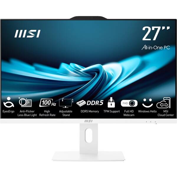Počítač All In One MSI PRO AP272P 14M-611EU bílý

