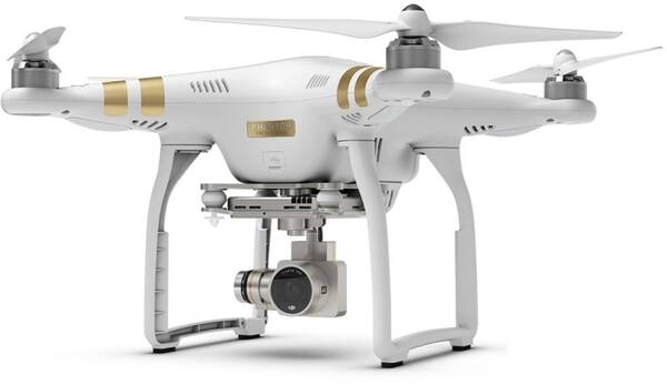 Dron DJI Phantom 3 Professional, 4K Ultra HD kamera (DJI0322) bílý

