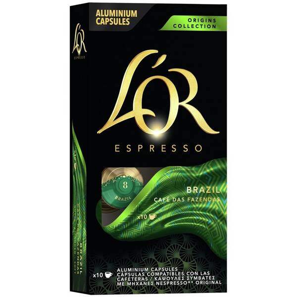 Kapsle pro espressa L’OR Espresso Brazil (10 ks) 

