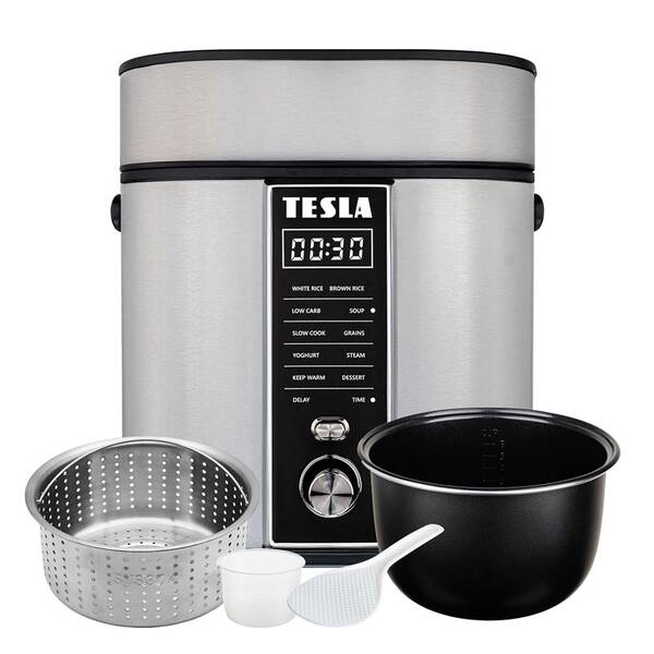 Multifunkční rýžovar Tesla RC400 Low Carb stříbrný

