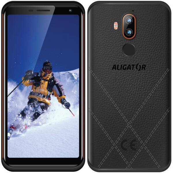 Mobilní telefon Aligator RX800 eXtremo černý/oranžový

