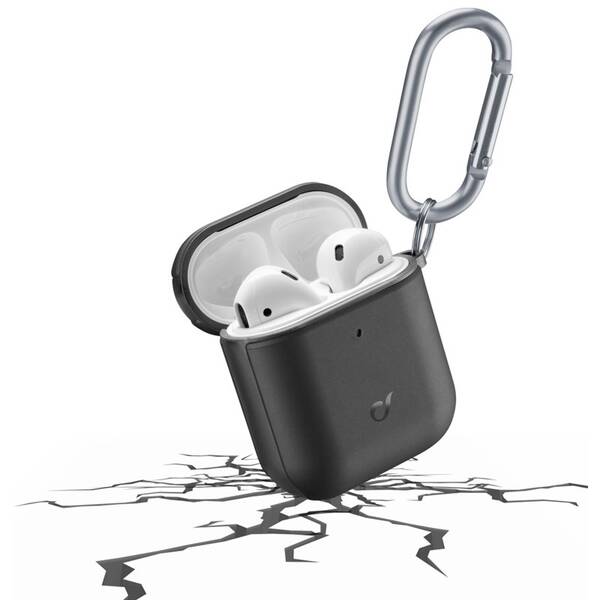 Pouzdro CellularLine Defender pro Apple AirPods (2018/2019) černé

