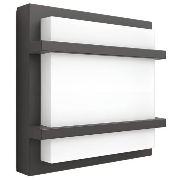 Nástěnné svítidlo Philips Petronia, LED, teplá bílá - antracitové 

