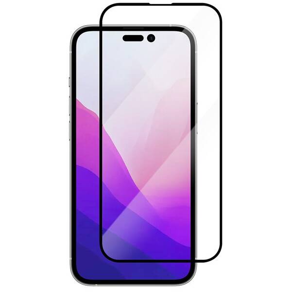 Tvrzené sklo TGM Full Cover na Apple iPhone 14 Pro černá barva
