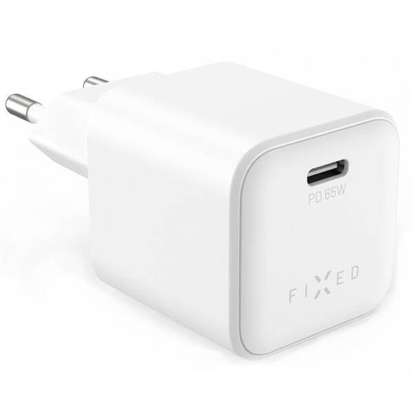 Nabíječka do sítě FIXED Mini USB-C, 65W bílý

