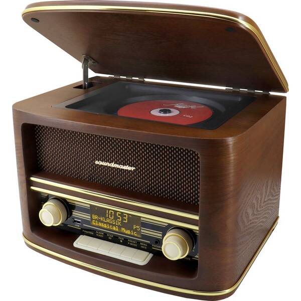 Radiopřijímač DAB+/CD Soundmaster NR961 hnědý

