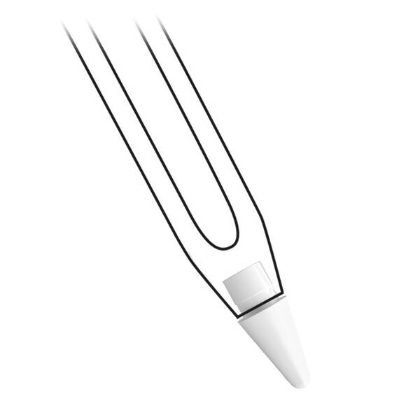 Hroty doodroo pro Apple Pencil 1st-2nd Gen, 3 ks bílý

