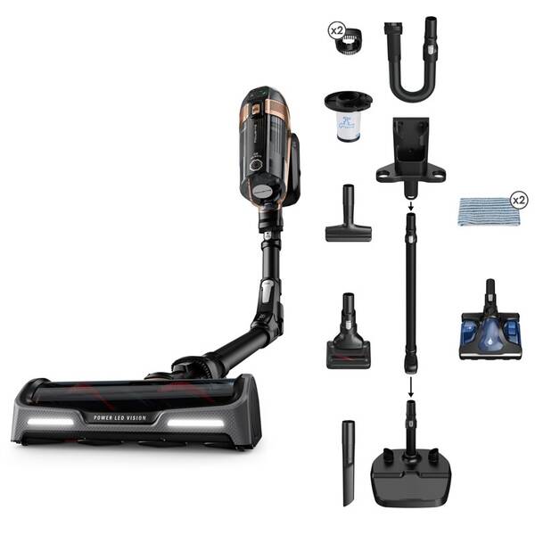 Tyčový vysavač Rowenta RH99G1WO X-Force Flex 15.60 Auto Aqua 4 v 1, 230 AW 
