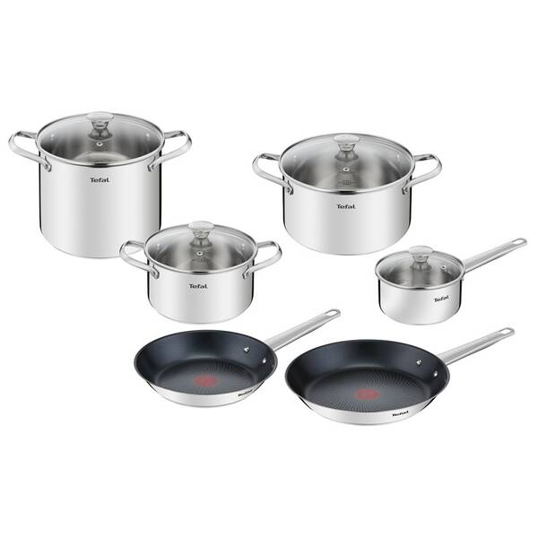 Sada nádobí Tefal B922SA55, 10 ks nerez

