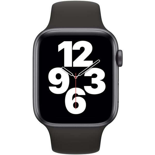 Chytré hodinky Apple GPS 40mm pouzdro z vesmírně šedého hliníku - černý sportovní náramek 

